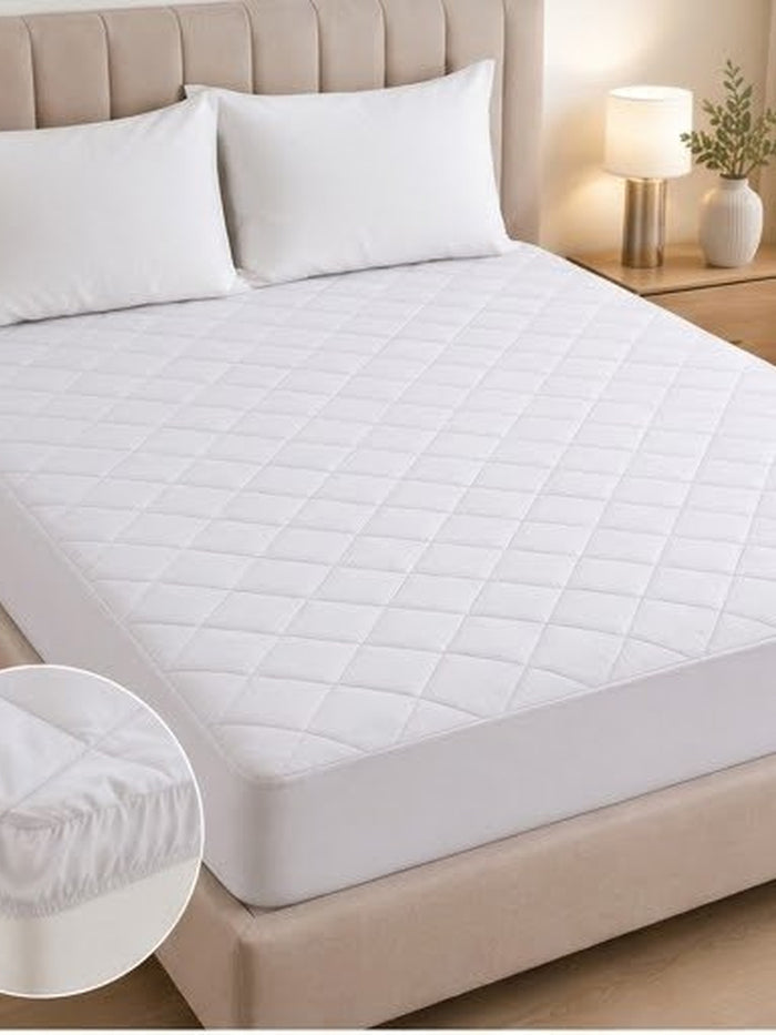 Quilted in Micro Fibre with Rubber Coating and 4 Sides Elastic