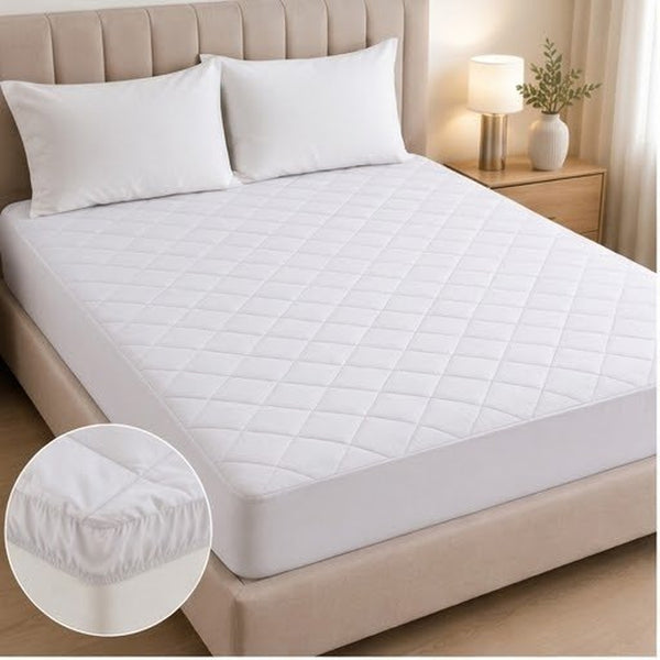 Quilted in Micro Fibre with Rubber Coating and 4 Sides Elastic