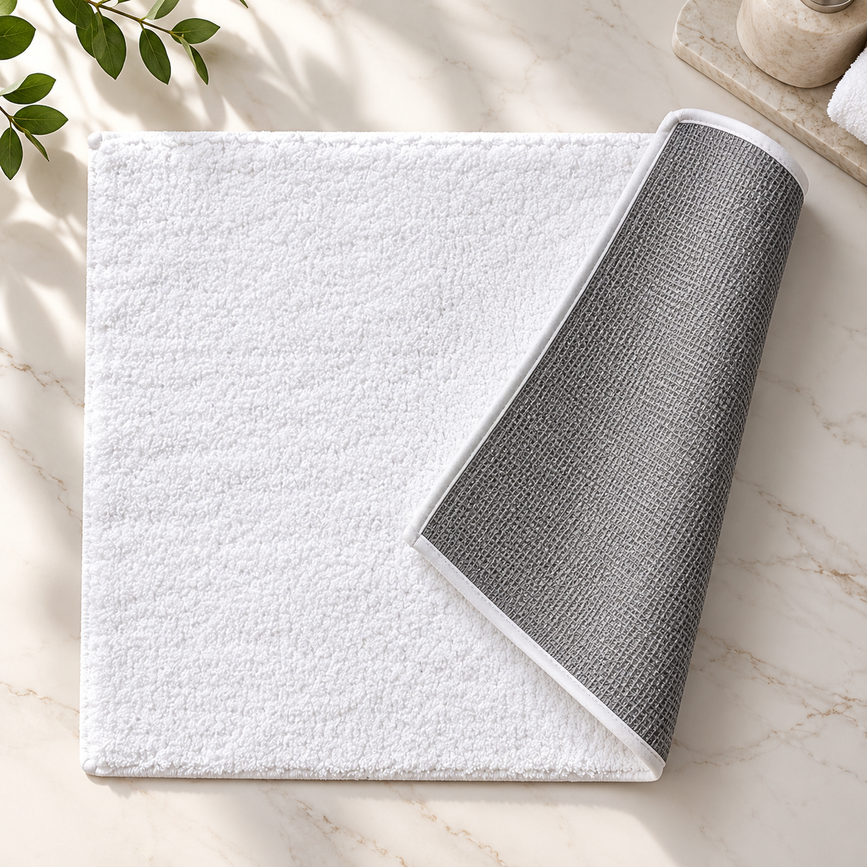 Bath Rug Anti Slip Backing - Tuffted Bath Mat