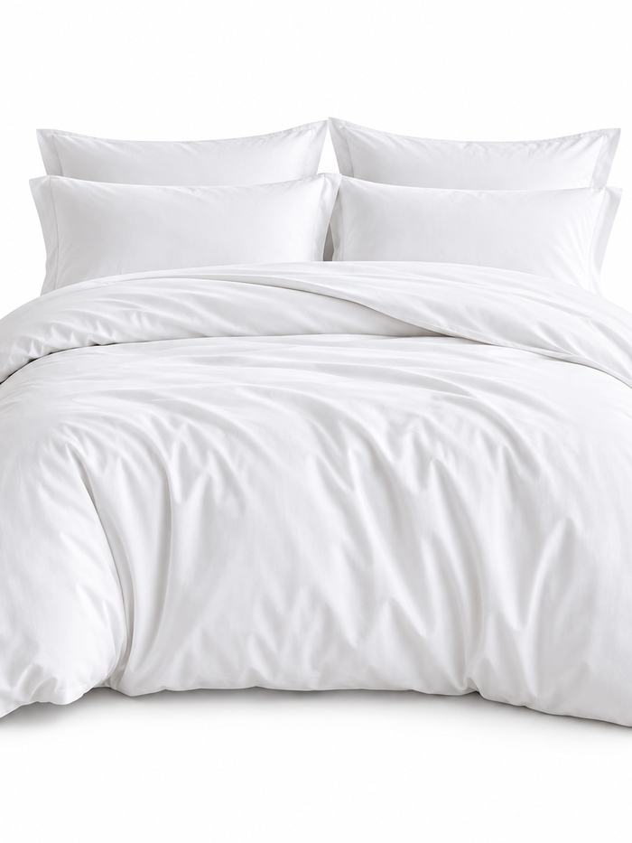 300 TC Cotton Percale Duvet Cover with 20" Flap | Whitlin