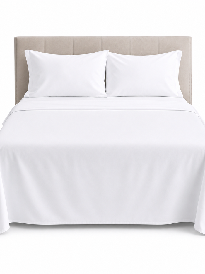 Plain Flat bedsheet 100% Virgin Cotton 300TC