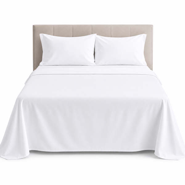 Plain Flat bedsheet 100% Virgin Cotton 300TC