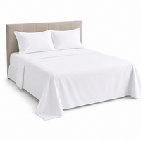 Plain Flat bedsheet 100% Virgin Cotton 300TC