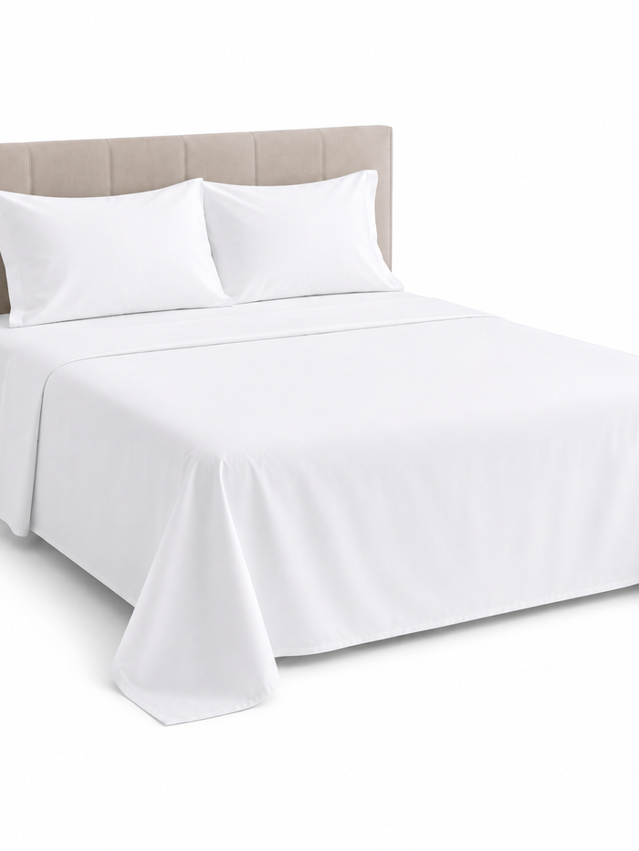 Plain Flat bedsheet 100% Virgin Cotton 300TC