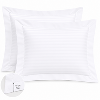 Satin Stripe Pillow Cover with 10Cm Flap 100% Cotton - Large