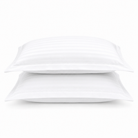 Satin Stripe Pillow Cover with 10Cm Flap 100% Cotton - Large