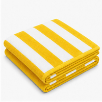 Yarn Dyes Stripe Towels 600 gsm - Stripe Pool Towel Yellow Stripe