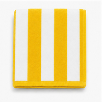 Yarn Dyes Stripe Towels 600 gsm - Stripe Pool Towel Yellow Stripe