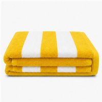 Yarn Dyes Stripe Towels 600 gsm - Stripe Pool Towel Yellow Stripe
