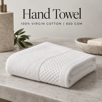 Hand Towel – 100% Virgin Cotton | 650 GSM