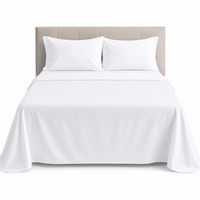 Plain Flat bedsheet 100% Virgin Cotton 300TC - Whitlin - variant_sku