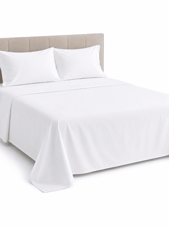 Plain Flat bedsheet 100% Virgin Cotton 300TC