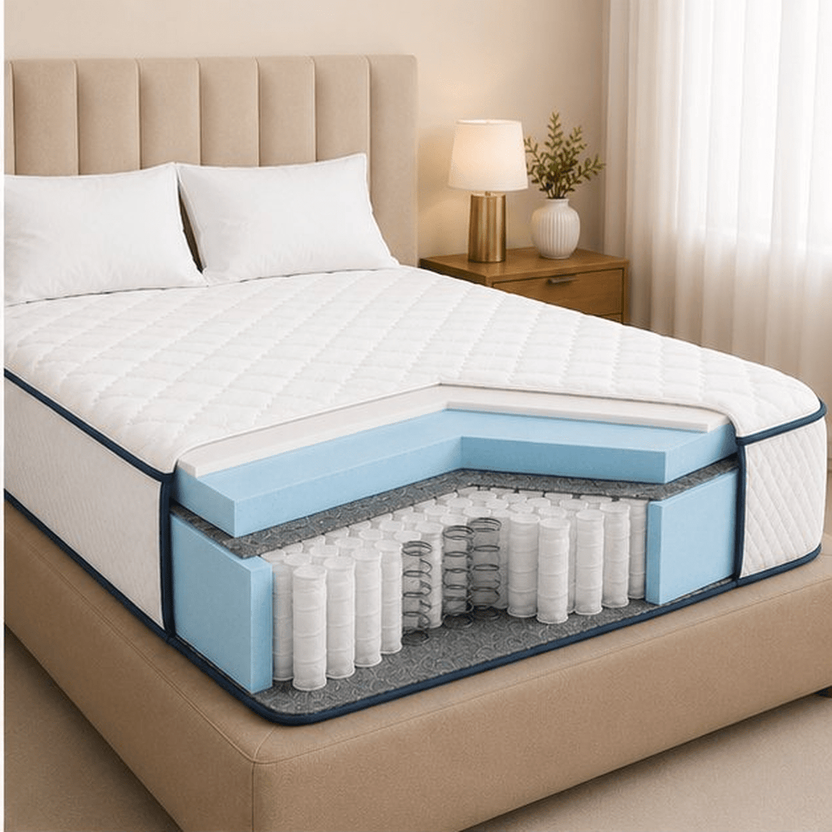 Pocket Spring Bonded Foam (HD) - Whitlin - variant_sku