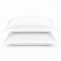 Satin Stripe Pillow Cover with 10Cm Flap 100% Cotton - Large - Whitlin - variant_sku