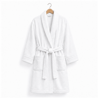 Terry Bathrobe 100% Virgin Cotton 400 GSM - Whitlin - variant_sku