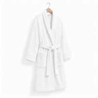 Terry Bathrobe 100% Virgin Cotton 400 GSM - Whitlin - variant_sku