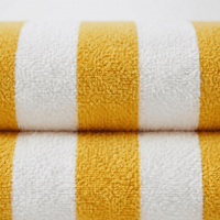 Yarn Dyes Stripe Towels 600 gsm - Stripe Pool Towel Yellow Stripe - Whitlin - variant_sku