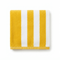 Yarn Dyes Stripe Towels 600 gsm - Stripe Pool Towel Yellow Stripe - Whitlin - variant_sku
